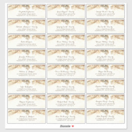 Baumzweige individuelle Gästebuchnamen Aufkleber