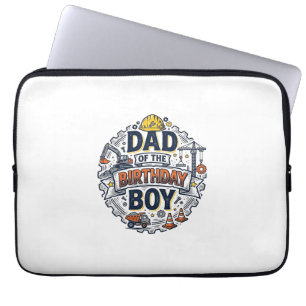 Baupapa des Geburtstagskind-Shirt-Design_ Laptopschutzhülle