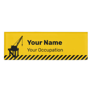 Bauplattform Namenschild