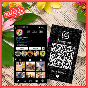 Bauprofessioneller Bauunternehmer Handwerker QR-Co Visitenkarte