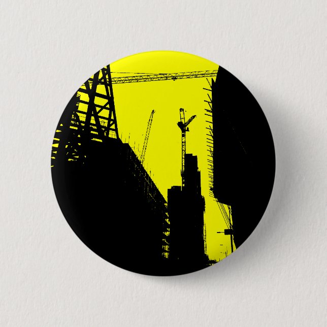Bauprojekte - Gelb Button (Vorderseite)