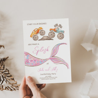 Baurassenkraftwagen - gemeinsame thematische Auffo Einladung