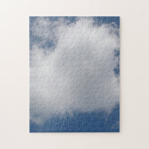 Bauschige Cumuluswolken am blauen Himmel Puzzle