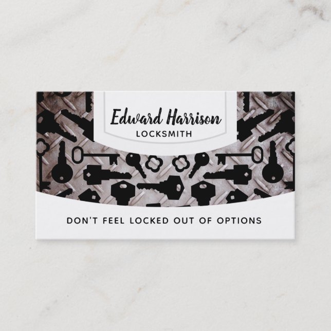 Bauschlosser-Visitenkarten Visitenkarte (Vorderseite)