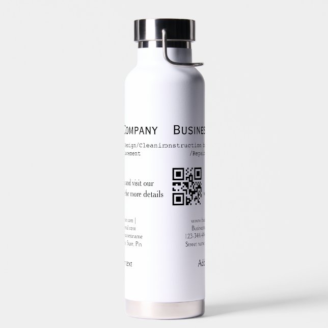Bauschreiner Innenausbau Holztext Trinkflasche (Links)