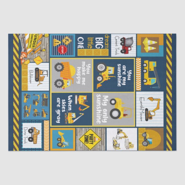 Baustein, Baugeschenke Seidenpapier (Vorderseite)