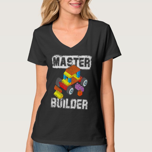Bausteine Master Builder Kid Toy Boys G T-Shirt (Vorderseite)