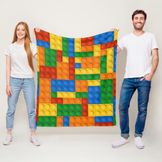 Bausteine Muster Haut Spielbausteine Fleecedecke