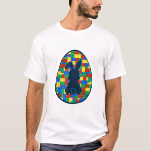 Bausteine Oster-Ei-Hase Jungen Mädchen Familie T-Shirt