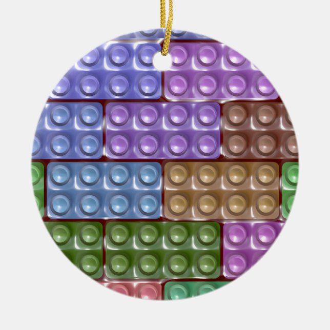 Bausteine - Pastel Keramikornament (Vorne)