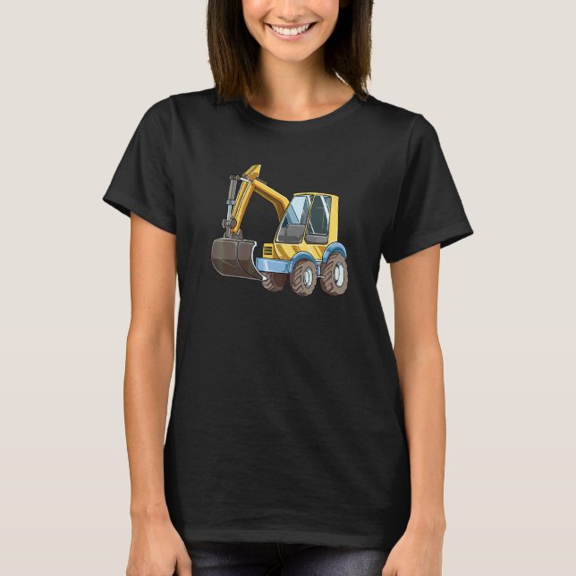 Baustelle des Baggermeisters T-Shirt (Vorderseite)