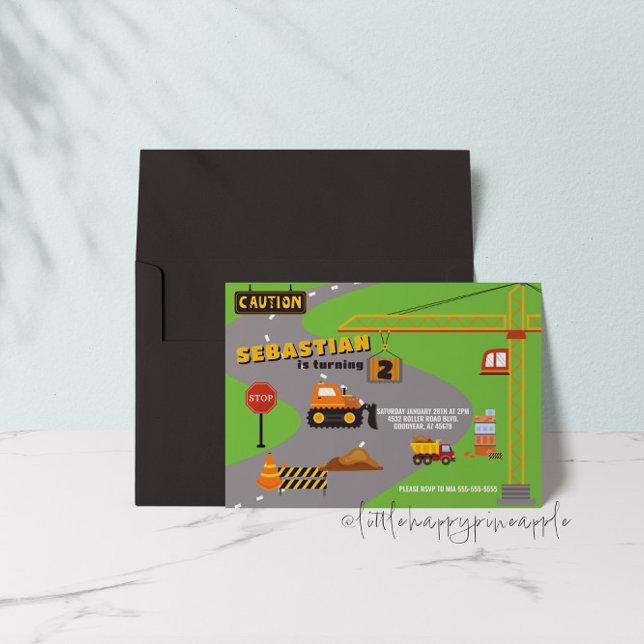 Baustelle Einladung zum Geburtstag (Von Creator hochgeladen)