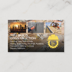 Baustelle Generalunternehmer Immobilie Visitenkarte