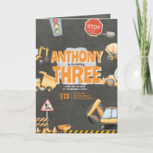 Baustellen-Geburtstagseinladung