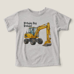 Baustellen Geburtstagsfeier Bagger T-Shirt