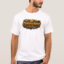 Baustellen-Graffiti im Grunge-Style Street Art T-Shirt