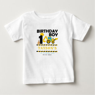 Baustellen-LKW 1. Geburtstag   Kinderparty Baby T-shirt