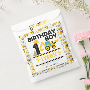 Baustellen-LKW 1. Geburtstag   Kinderparty Geschenktütchen