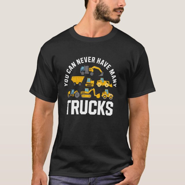 Baustellen-LKWs Bagger Traktor Kipper C T-Shirt (Vorderseite)