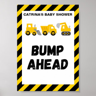 Baustellen-Party-Schild Poster