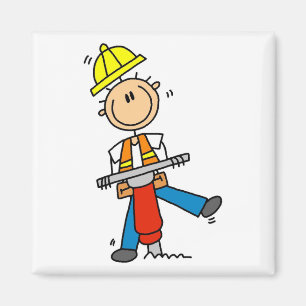 Baustellen Presslufthammer T-Shirts und Geschenke Magnet