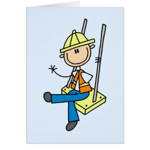 Baustellenarbeiter auf Hochhaus T-Shirts und Gesch