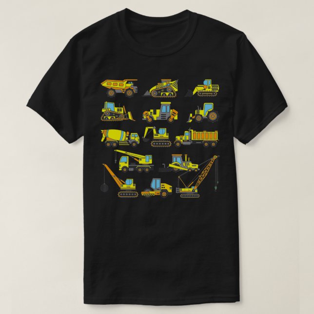 Baustellenausbagger - Geschenk Idee Bauen T-Shirt (Design vorne)