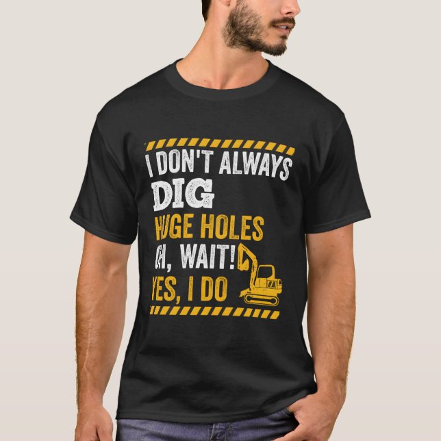 Baustellenbagger T-Shirt (Vorderseite)
