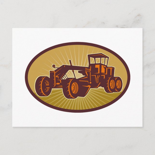 Baustraßenwaage Postkarte (Vorderseite)