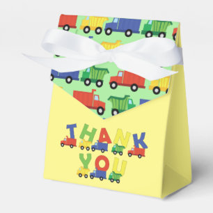Baustumpf Truck Baby Shower Boy Geschenkschachtel