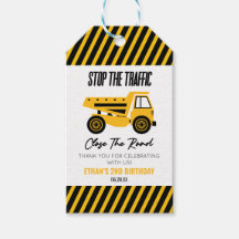 Baustumpf Truck Bulldozer Geburtstagsparty