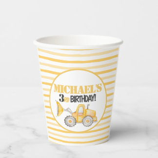 Baustumpf Truck Geburtstagsparty Cups Pappbecher