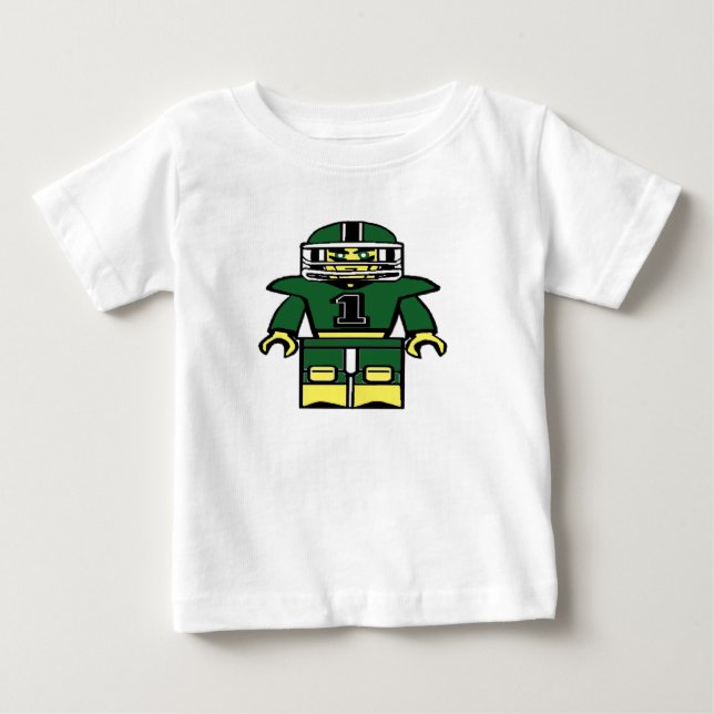 Baut für dieses Baby's Football T-Shirt (Vorderseite)