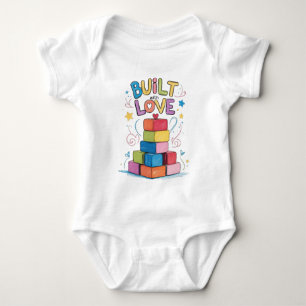Baut mit Liebe Toy Blocks Baby Outfit Baby Strampler