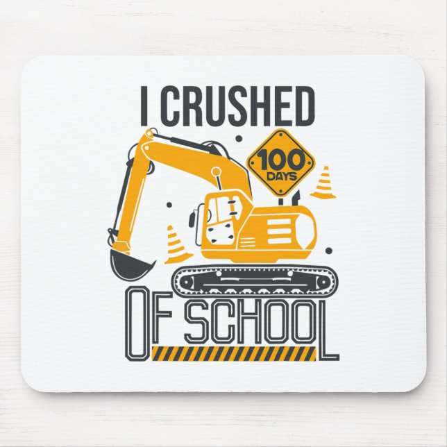 Bautage des Schulbaggers 100. Mousepad (Vorne)