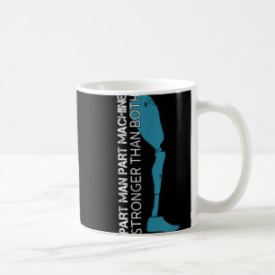 Bauteilmaschine, größer als beide Amputationen Kaffeetasse