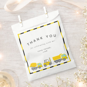 Bauthema Geburtstagsparty Geschenktütchen