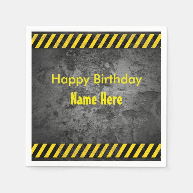 Bauthema Serviette (Vorderseite)