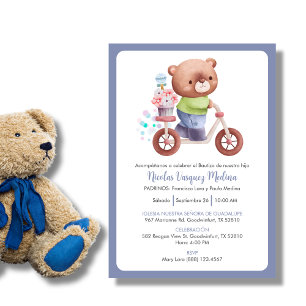 Bautizo Einladung für Jungen fröhliche Taufe