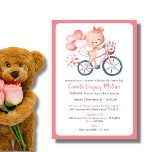 Bautizo Einladung für Mädchen fröhliche Taufe