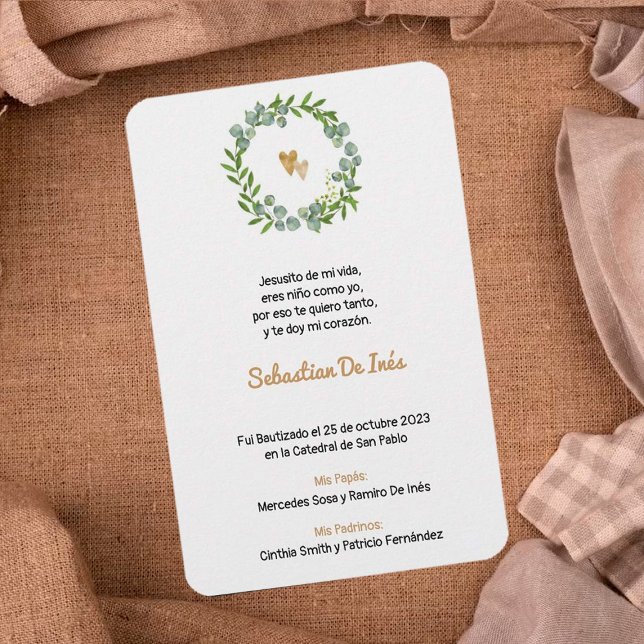Bautizo Estampita Estampa Lesezeichen Taufe Ankündigung (Von Creator hochgeladen)
