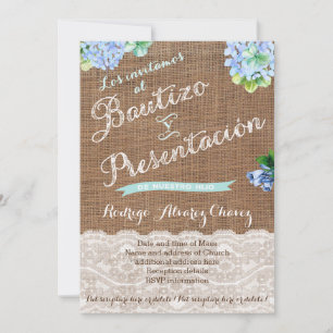 Bautizo y presentación, Bautismo, niño Einladung