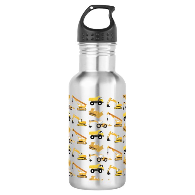 Bautransporter Edelstahlflasche (Vorderseite)