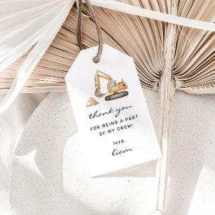 Bautransporter Geburtstags-Liebesmarken Geschenkanhänger