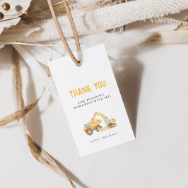 Bautransporter Geburtstagsgeschenk-Tag Geschenkanhänger