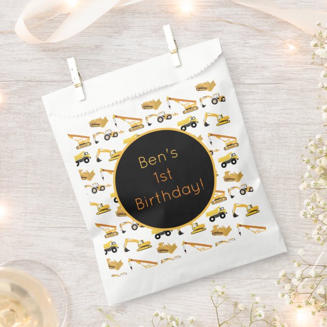 Bautransporter Geschenktütchen (Ausgeschnitten)