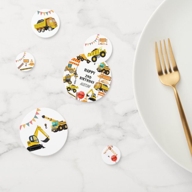 Bautransporter | KINDERGEBURTSTAG PARTY Konfetti (Gruppe)