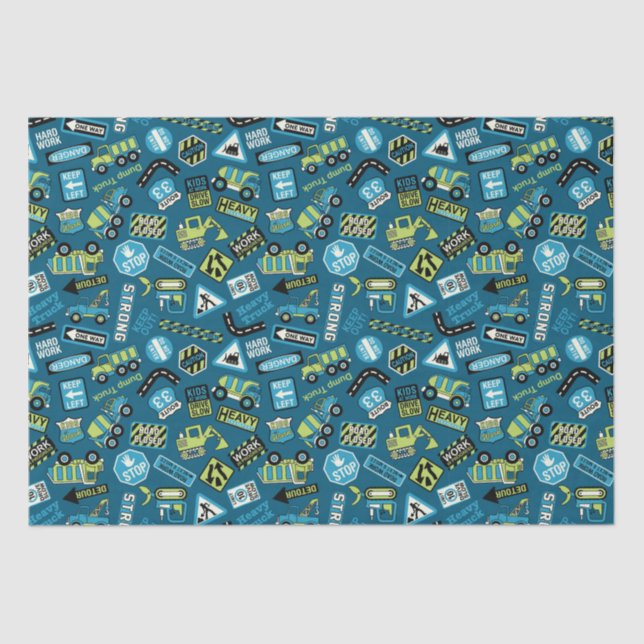 Bautransporter Seidenpapier (Vorderseite)