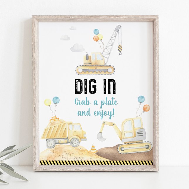 Bautransporter vergraben in der Geburtskennzeichnu Poster (Von Creator hochgeladen)