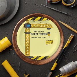 Bauturmkrane Kinderdusche Pappteller